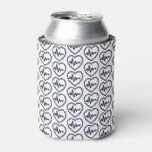 Herz Karo Foam Can Cooler Dosenkühler (Kanne Vorderseite)