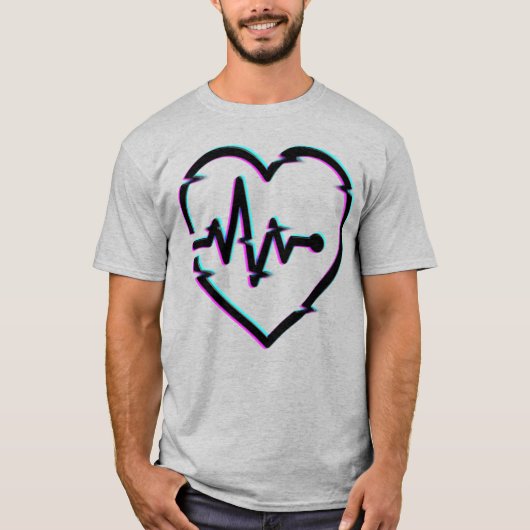 Herz-Karo Herren-Basic-T - Shirt (Vorderseite)