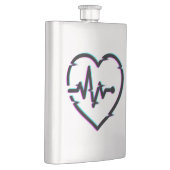 Herz-Karo Klassische Flasche Flachmann (Rechts)