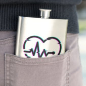 Herz-Karo Klassische Flasche Flachmann (Beispiel)