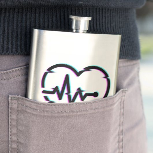 Herz-Karo Klassische Flasche Flachmann (Beispiel)