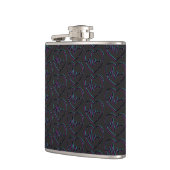 Herz-Karo Vinyl Wrapped Flask Flachmann (Links)