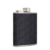 Herz-Karo Vinyl Wrapped Flask Flachmann (Rechts)