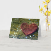 Herz Karte (Gelbe Blume)