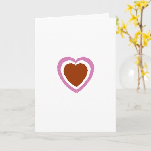 Herz Karte (Gelbe Blume)