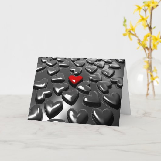 Herz Karte (Gelbe Blume)