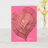 Herz Karte (Gelbe Blume)