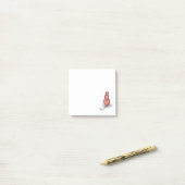 "Herz"-Katze Post-it Klebezettel (Auf Schreibtisch)