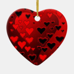 Herz Keramik Ornament