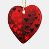 Herz Keramik Ornament (Links)