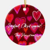 Herz Keramik Ornament (Vorne)