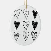 Herz Keramik Ornament (Rechts)
