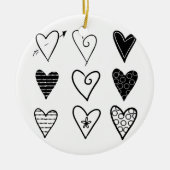 Herz Keramik Ornament (Vorne)