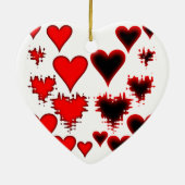 Herz Keramik Ornament (Hinten)