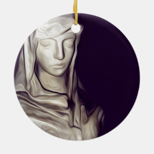 Herz Keramik Ornament (Hinten)