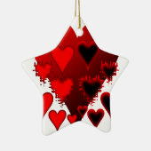 Herz Keramik Ornament (Rechts)