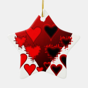 Herz Keramik Ornament