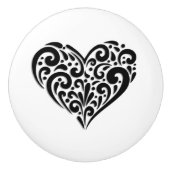 Herz Keramikknauf (Vorderseite)