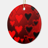 Herz Keramikornament (Links)