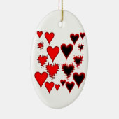 Herz Keramikornament (Rechts)