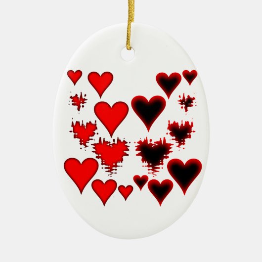 Herz Keramikornament (Vorne)