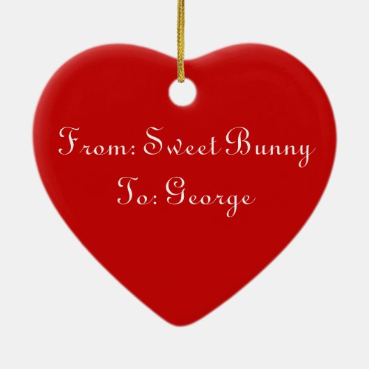 Herz Keramikornament (Hinten)