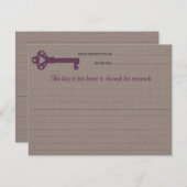 Herz-Key-Rezept-Karte (Vorne/Hinten)