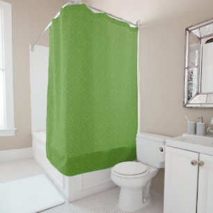 Herz-Klee-Muster Duschvorhang