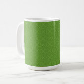 Herz-Klee-Muster Kaffeetasse (Vorderseite Links)