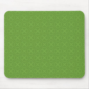 Herz-Klee-Muster Mousepad