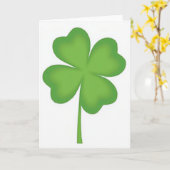 Herz-Kleeblatt-Grüne Karte (Gelbe Blume)