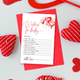 Herz Kleine süße Wünsche für Babykarte