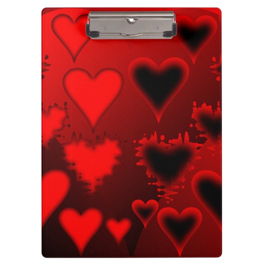 Herz Klemmbrett (Vorderseite)