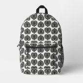 Herz Knochen Bedruckter Rucksack (Vorderseite)