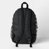 Herz Knochen Bedruckter Rucksack (Rückseite)