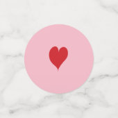 Herz, Knochen und schwarze Paw Print Konfetti (Klein Vorderseite)