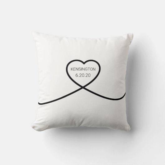 Herz Knot Pillow Kissen (Vorderseite)
