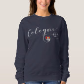 Herz-Köln-Sweatshirt, Köln Flagge Sweatshirt (Vorderseite)