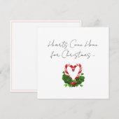 Herz kommt Zuhause für Weihnachts Candy Cane (Vorne/Hinten)