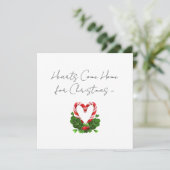 Herz kommt Zuhause für Weihnachts Candy Cane (Stehend Vorderseite)