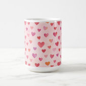 Herz-Konfetti-Muster Kaffeetasse (Mittel)