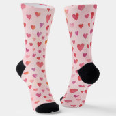 Herz-Konfetti-Muster Socken (Gewinkelt)
