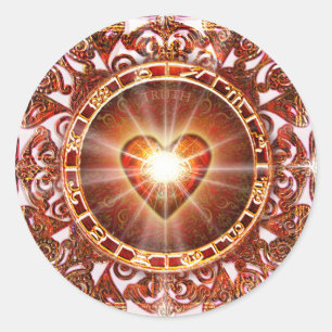 Herz-Konstellation Runder Aufkleber