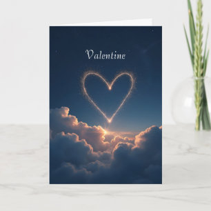 Herz Konstellation Valentinskarte Feiertagskarte
