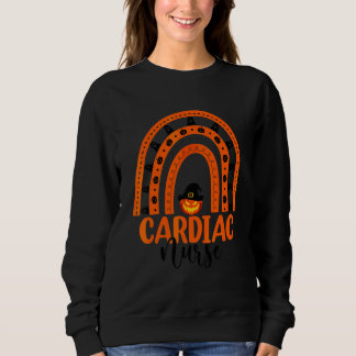 Herz-Krankenpflege Halloween-Kürbis Regenbogen Her Sweatshirt