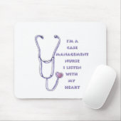 Herz-Krankenpfleger Case Manager Mousepad (Mit Mouse)