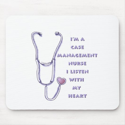 Herz-Krankenpfleger Case Manager Mousepad (Vorne)