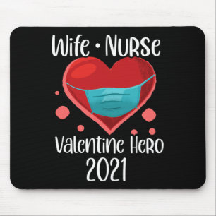 Herz Krankenschwester Valentinstag Shirt-Geschenke Mousepad