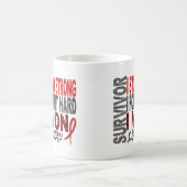 Herz-Krankheit des Herzinfarkt-Überlebend-4 Kaffeetasse (Mittel)