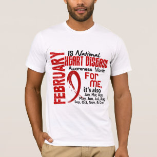 Herz-Krankheits-Bewusstseins-Monat jeder Monat fü T-Shirt